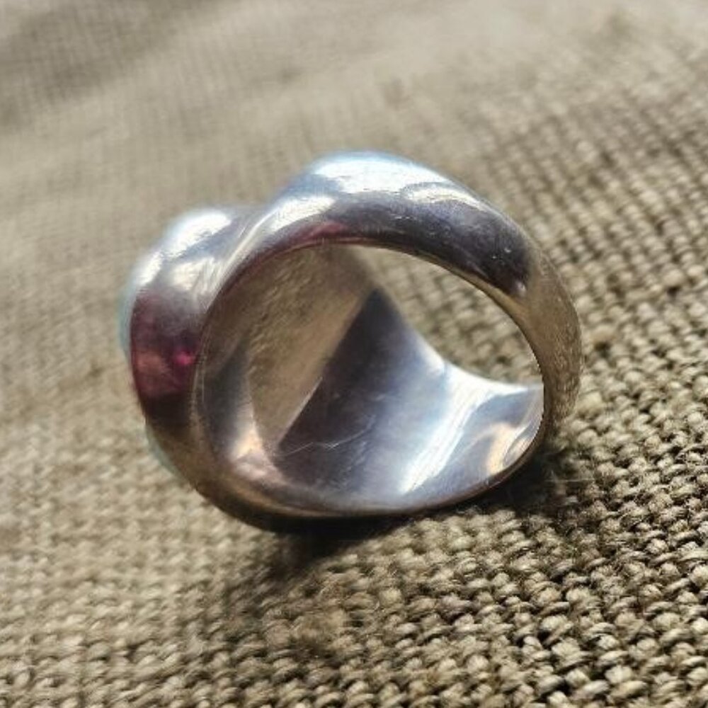 Kenneth Cole Sterling Silver Chrysoprase Ring - Picture 11 of 12